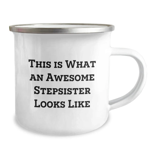 Funny Stepsister Gifts for Her Birthday - This Is What An Awesome Stepsister Looks Like, Camping Mug Gifts from Friends, Unique Birthday Unique Gifts for Stepsister - Image 2