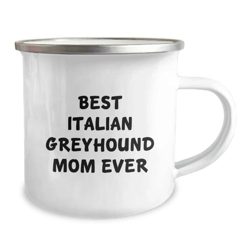 Funny Italian Greyhound Dog Mom Gifts from Family for Italian Greyhound Dog Graduation Unique Gifts, Best Italian Greyhound Mom Ever Camping Mug - Image 2