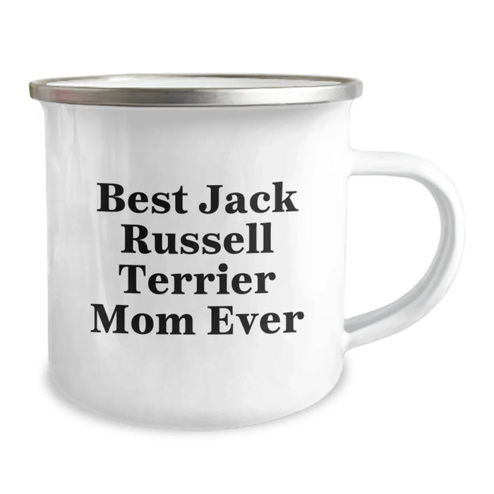 Funny Jack Russell Terrier Dog Camping Mug Gifts from Friends to Best Jack Russell Terrier Mom Ever on Graduation Day - Image 2