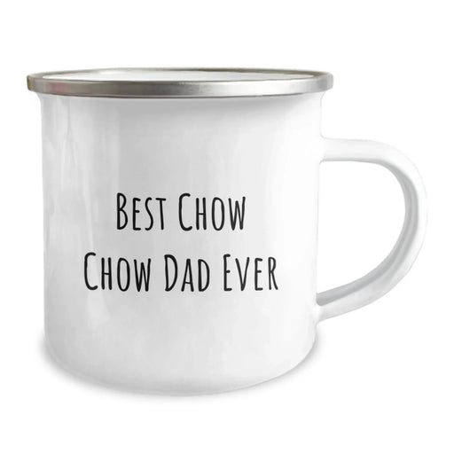 Chow Chow Dog Camping Mug Gifts from Dad to Best Chow Chow Dad Ever Birthday Unique - Image 2