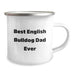 Funny English Bulldog Dad Gifts for Men - English Bulldog Camping Mug Birthday Unique Gifts from Dad - Image 2