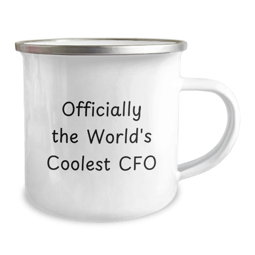 Funny CFO Gifts from Dad - Officially The World's Coolest Cfo Camping Mug, CFO Unique Gifts on Father's Day - Image 2