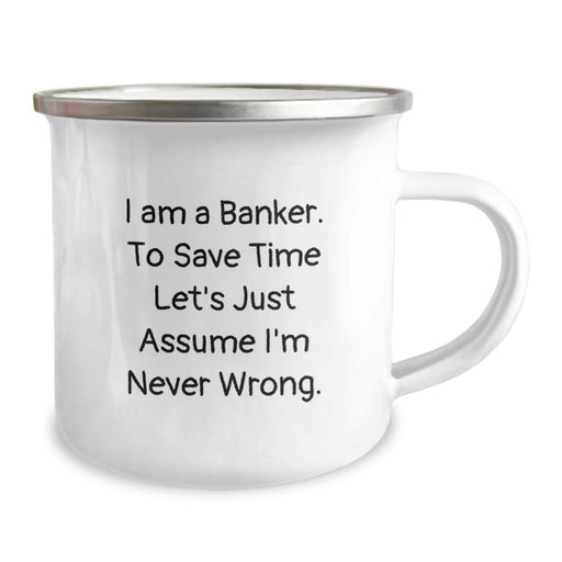 Funny Banker Gifts from Men to Father's Day Unique Gifts for Banker Dad Camping Mug - Image 2