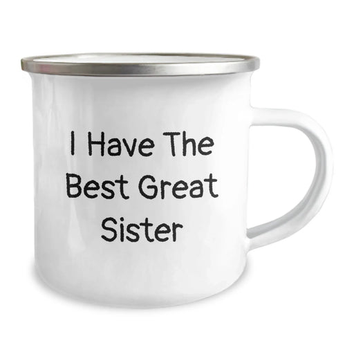 Funny Sister Camping Mug, Gifts from Sister to Sister, Inspirational Quote for the Best Great Sister, Christmas Unique Gifts for Sisters - Image 2