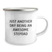 Funny Stepdad Gifts for Men - Just Another Day Being An Awesome Stepdad Camping Mug, Christmas Unique Gifts - Image 2