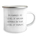 Funny Sarcasm Gifts from Friends for Banker Men Valentine's Unique Camping Mug with I'm A Banker My Level Of Sarcasm Depends On Your Level Of Stupidity Quote - Image 2