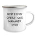 Funny Operations Manager Gifts from Friends, Best Effin' Operations Manager Ever Enamel Camping Mug for Dad on Father's Day Unique Gifts - Image 2