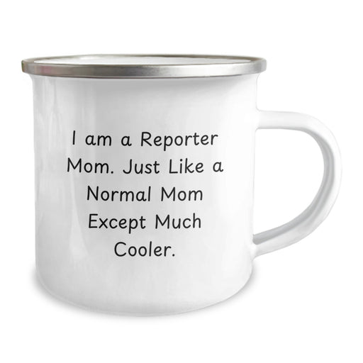 Funny Reporter Gifts from Mom - Camping Mug for Reporter Friends - Graduation Unique Gifts for Reporter Family - Image 2