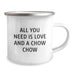 Unique Gifts from Friends for Chow Chow Dog Lovers, 'All You Need Is Love And A Chow Chow' Camping Mug, Perfect for Christmas Morning - Image 2