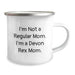 Devon Rex Cat Lovers Funny Camping Mug Gifts from Family for Mom on Christmas Morning - Image 2