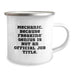 Funny Mechanic Gifts from Men for Mechanic Men - Camping Mug - Because Freaking' genius Is Not An Official Job Title. - Image 2