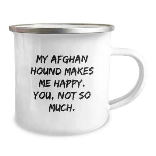 Funny Afghan Hound Dog Gifts for Men from Family - Birthday Unique Mugs - My Afghan Hound Makes Me Happy You Not So Much - Image 2