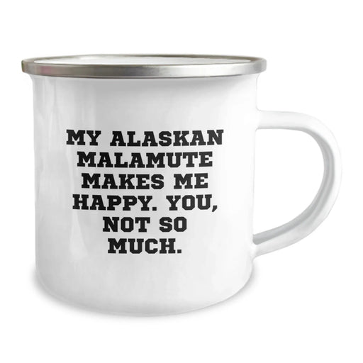 Funny Alaskan Malamute Dog Birthday Camping Mug Gifts for Him from Friends - Image 2