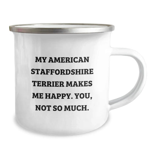 Funny American Staffordshire Terrier Dog Gifts for Friends - American Staffordshire Terrier Dog Lover Camping Mug - Birthday Unique Gifts from Friends - Image 2