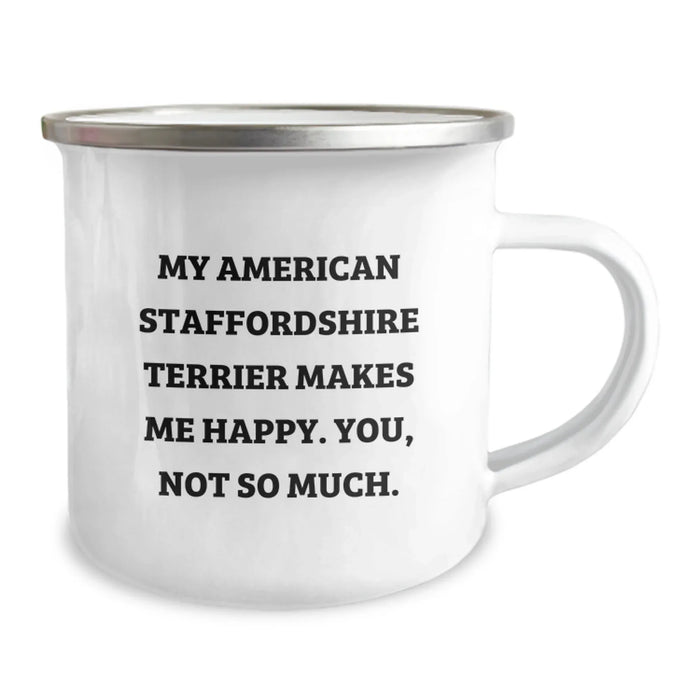Funny American Staffordshire Terrier Dog Gifts for Friends - American Staffordshire Terrier Dog Lover Camping Mug - Birthday Unique Gifts from Friends - Image 2
