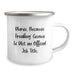 Funny Nurse Gifts from Friends for Christmas, Unique Camping Mug, Because Freaking' genius Is Not An Official Job Title. - Image 2
