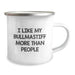 Funny Bullmastiff Dog Lover Gifts from Men to Women, 'I Like My Bullmastiff More Than People' Quote on Birthday Unique Gifts for Bullmastiff Dog Owners - Image 2
