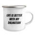 Funny Dalmatian Dog Lover Gifts from Men to Friends on Birthday Unique Camping Mug - Life Is Better With My Dalmatian - Image 2