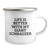 Giant Schnauzer Dog Lovers Funny Camping Mug, Life Is Better With My Giant Schnauzer Gift from Friends for Birthday - Image 2
