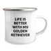Funny Golden Retriever Dog Camping Mugs for Birthday Unique Gifts from Friends to Family - Image 2