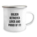 Golden Retriever Dog Lover Gifts from Friends to Men - Funny Camping Mug for Birthday - Image 2