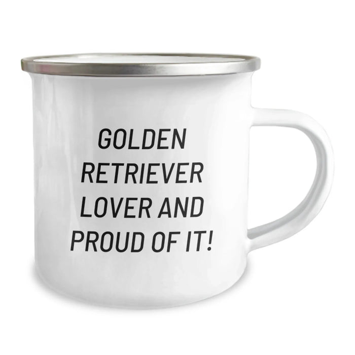 Funny Golden Retriever Dog Lover Camping Mug Gifts from Friends for Birthday Unique Mates - Image 2