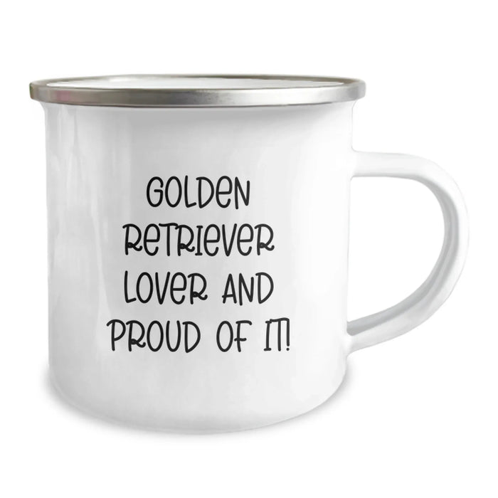 Golden Retriever Dog Lover - Funny Camping Mug for Golden Retriever Enthusiast Friends and Family, Birthday Unique Gift from Men, Women, or Friends - Image 2