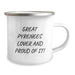 Great Pyrenees Dog Lover Funny Camping Mug Gifts from Men Friends to Great Pyrenees Dog Owners Birthday Unique Gifts - Image 2