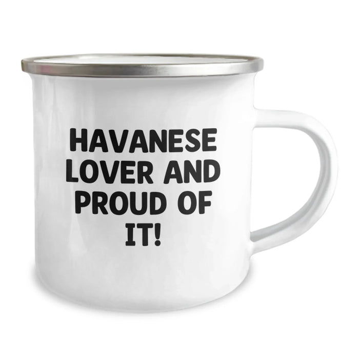 Havanese Dog Lover Gifts for Men, Funny Camping Mugs for Havanese Dog Owners, Unique Birthday Unique Gifts from Friends to Havanese Dog Enthusiasts - Image 2
