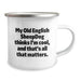 Funny Old English SheepDog Camping Mug for Valentine's Gifts from Friends or Family, Unique Old English SheepDog Mugs for Men or Women - Image 2