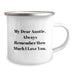 Funny Auntie Gifts, Camping Mug for Her Birthday, Gifts from Men to Auntie, With My Dear Auntie. Always Remember How Much I Love You. - Image 2