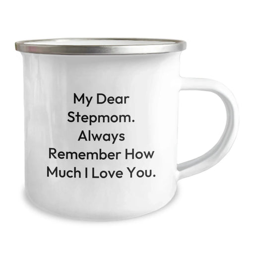 Funny Stepmom Gifts, My Dear Stepmom, Camping Mug for Birthday, Gifts from Men to Stepmom, Step Parent Love - Image 2
