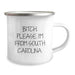 Funny South Carolina Gifts for Friends from South Carolina, B-tch Please I'm From South Carolina Camping Mug for Birthday - Image 2