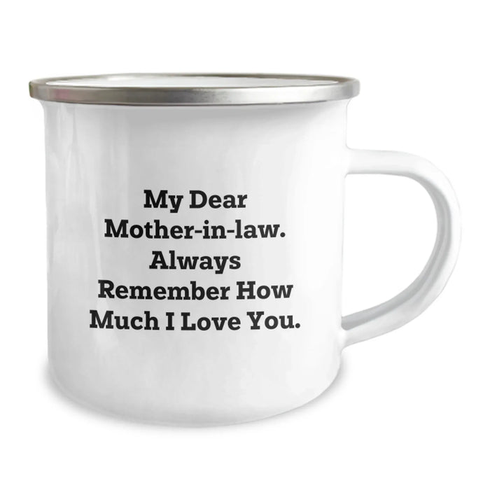 Funny Mom-in-law Gifts for Her - Christmas Unique Presents from Men to Women - Camping Mug - Image 2