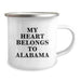 Funny Alabama Camping Mug Gift for Him from Friends, Unique Birthday Unique Gifts for Alabama Lovers, My Heart Belongs To Alabama - Image 2