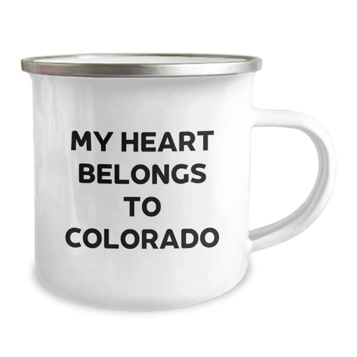 Colorado Camping Mug, 'My Heart Belongs To Colorado', Funny Gift for Him, Birthday Unique Gifts from Friends - Image 2