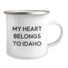 Funny Idaho Gift for Camping Lovers, My Heart Belongs To Idaho, Unique Birthday Unique Gifts from Friends to Family - Image 2