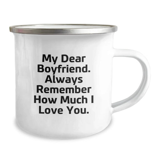 Funny Sweetheart Gifts for Him, Unique Camping Mug with My Dear Sweetheart. Always Remember How Much I Love You., Gifts from Women to Sweetheart this Christmas - Image 2