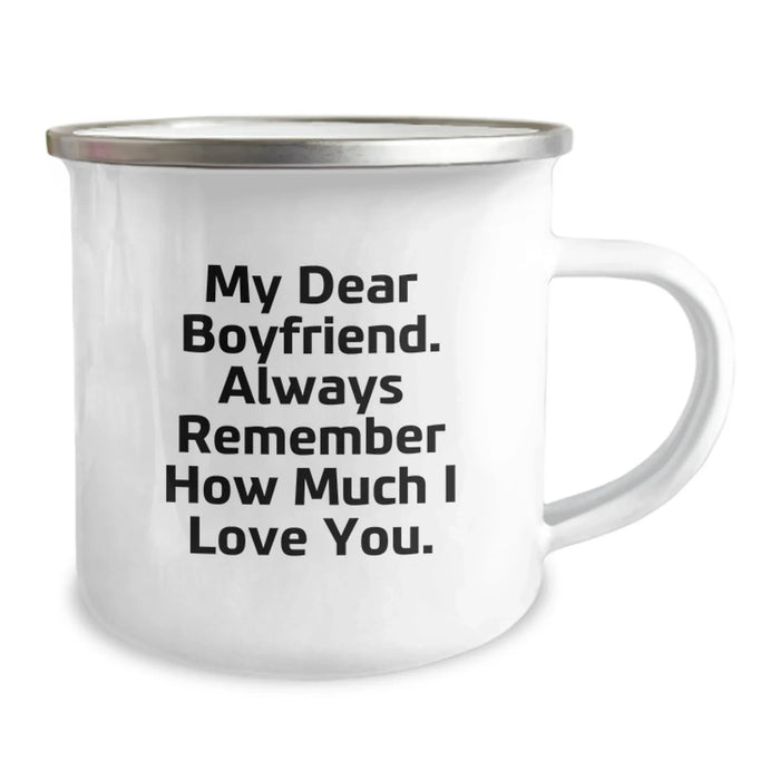 Funny Sweetheart Gifts for Him, Unique Camping Mug with My Dear Sweetheart. Always Remember How Much I Love You., Gifts from Women to Sweetheart this Christmas - Image 2