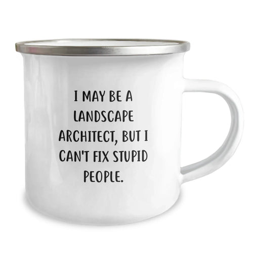 Funny Landscape Architect Christmas Unique Gifts from Friends for Landscape Architect Men Stainless Steel Camping Mug - Image 2