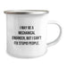 Funny Mechanical Engineer Camping Mug for Men, Christmas Unique Gifts from Friends, Inspirational Quote I May Be A Mechanical Engineer But I Cant Fix Stupid People, Stainless Steel Mug 12 oz - Image 2