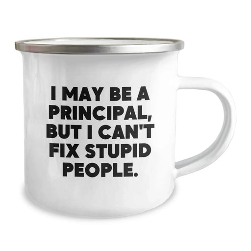 Funny Quote Principal Camping Mug Gifts for Men from Family at Christmas Time - Principal Mug for Teachers, Funny School Principal Mug, Principal Gift Ideas - Image 2