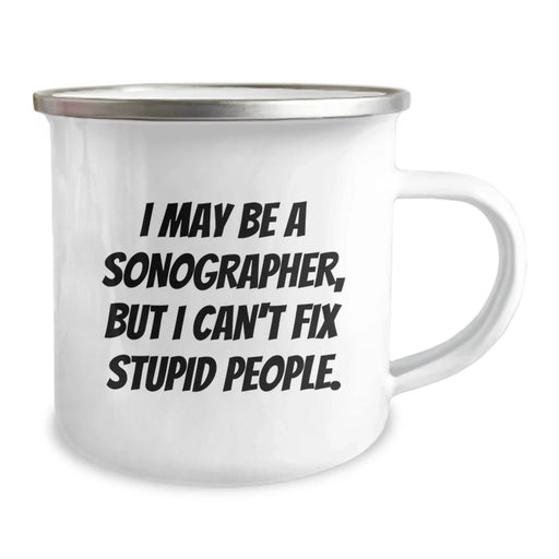 Funny Sonographer Gifts for Men - Christmas Unique Gifts from Friends - Sonographer Insult Humor Camping Mug - Image 2