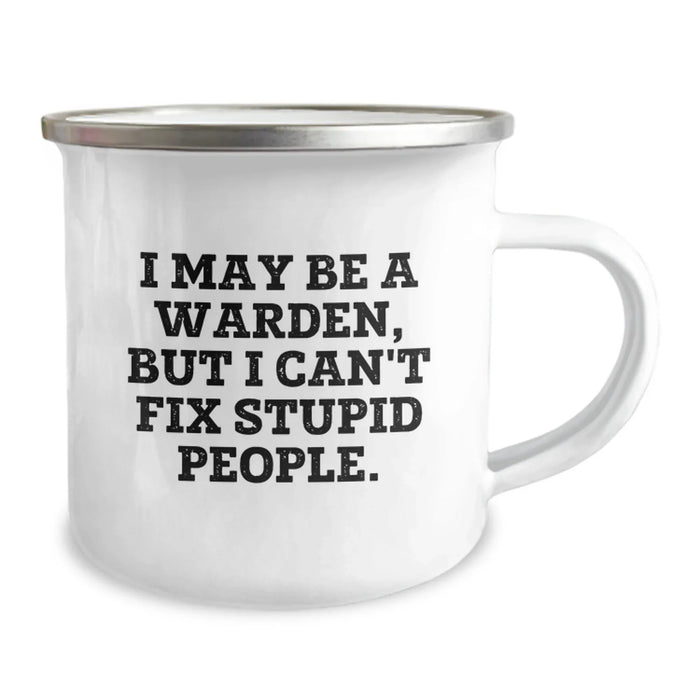 Fun Warden Camping Mug Gifts from Friends to Warden Men, Funny Christmas Unique Gifts - Image 2