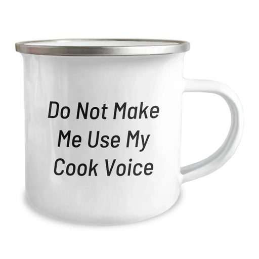 Funny Camping Mug Gifts for Cook Enthusiasts, Gifts from Family to the Best Cook, Perfect Christmas Unique Gifts, Do Not Make Me Use My Cook Voice - Image 2