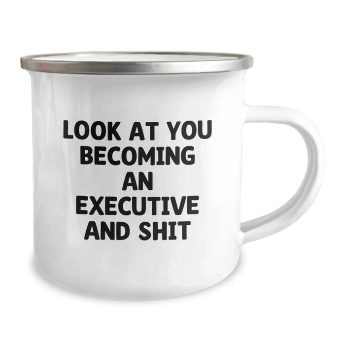 Executive Camping Mug, Funny Quote, Gifts for Him or Her, Birthday Unique Presents from Friends or Family - Image 2