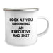 Executive Camping Mug, Funny Quote, Gifts for Him or Her, Birthday Unique Presents from Friends or Family - Image 2