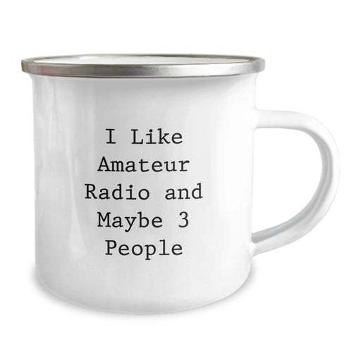 Amateur Radio Camping Mug for the Funny Enthusiast - Gifts from Men for Christmas Unique Gifts for Amateur Radio Friends - Image 2
