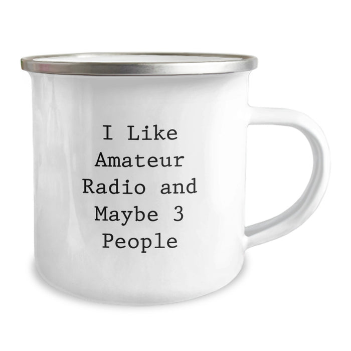 Amateur Radio Camping Mug for the Funny Enthusiast - Gifts from Men for Christmas Unique Gifts for Amateur Radio Friends - Image 2