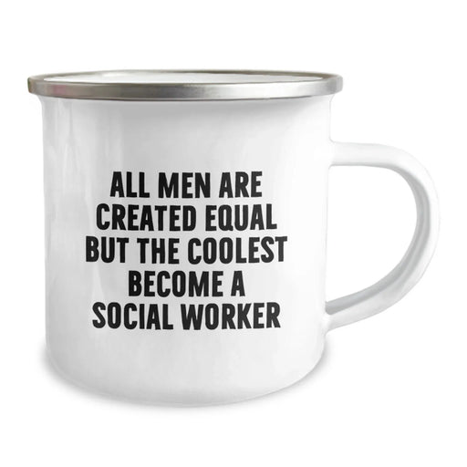 Funny Social Worker Gifts for Men - All Men Are Created Equal But The Coolest Become A Social Worker Christmas Unique Gifts - Image 2